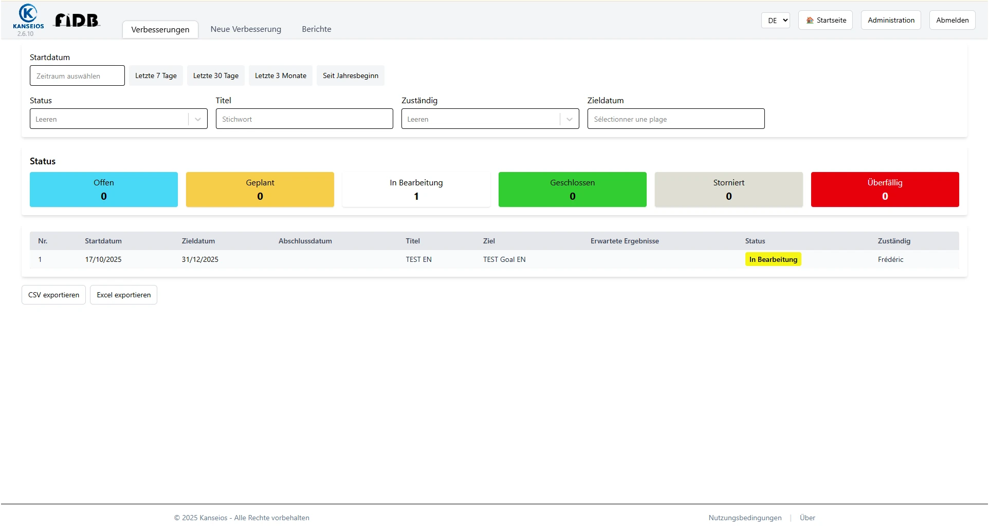 Capture - Verbesserung